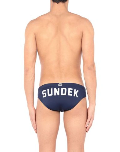 Shop Sundek Swim Briefs In Dark Blue