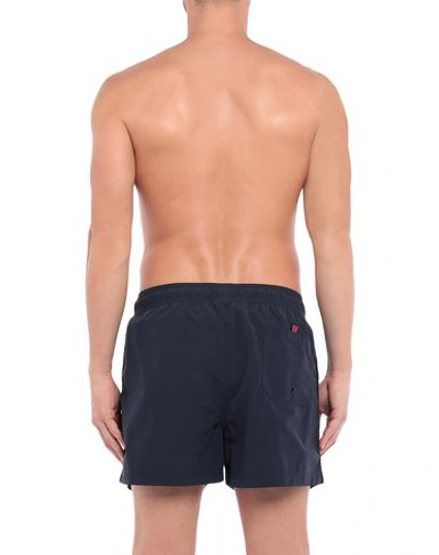 Shop Bear Swim Shorts In Dark Blue