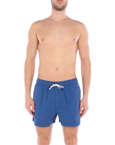 Shop Bear Swim Trunks In Blue