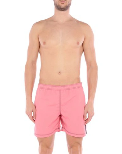 Shop Lotto Swim Shorts In Coral