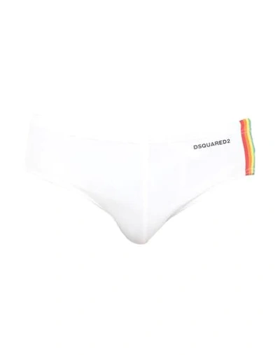 Shop Dsquared2 Swim Briefs In White