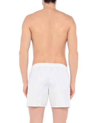 Shop Ea7 Swim Shorts In White