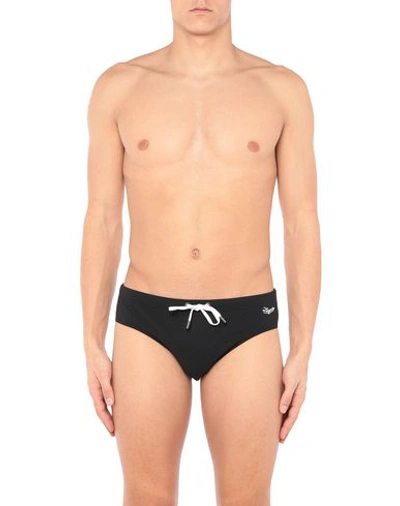 Shop Ermenegildo Zegna Bikini Bottoms In Black