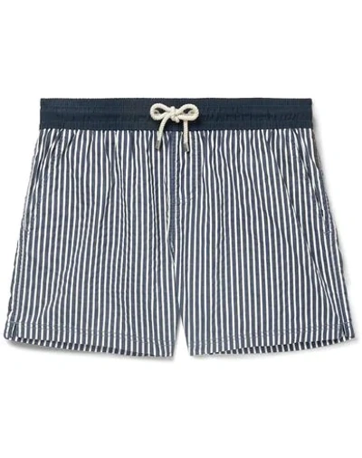 Shop Atalaye Swim Trunks In Dark Blue