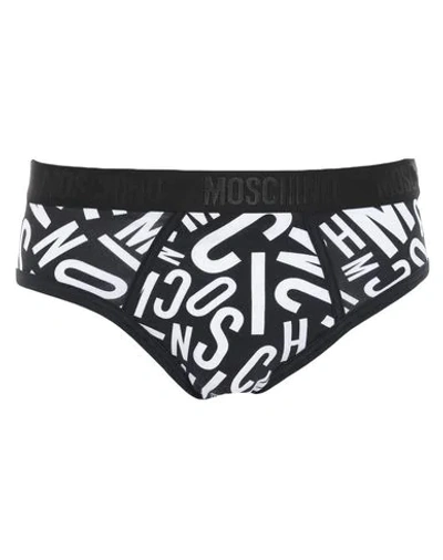 Shop Moschino Briefs In Black