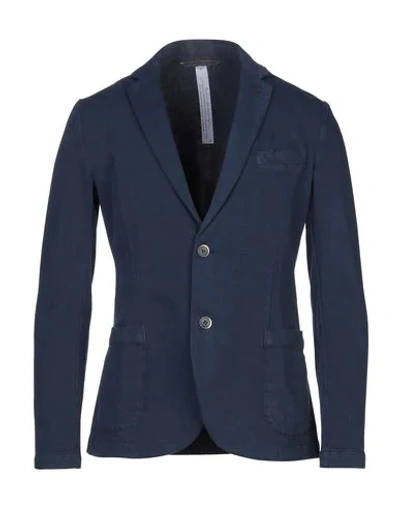 Shop Mason's Suit Jackets In Dark Blue