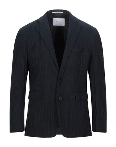 Shop Aglini Suit Jackets In Dark Blue