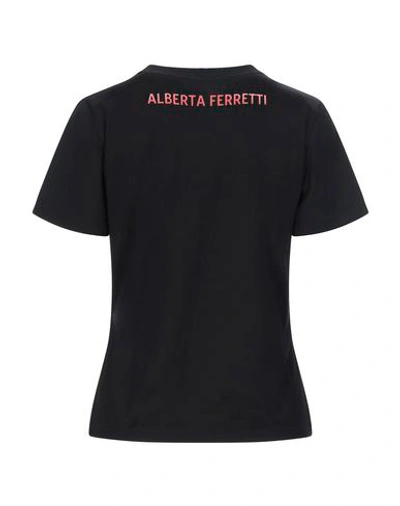 Shop Alberta Ferretti T-shirts In Black