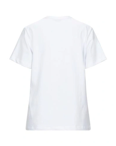 Shop Amen Woman T-shirt White Size M Cotton, Elastane, Glass, Polyurethane