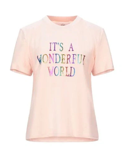 Shop Alberta Ferretti Woman T-shirt Pink Size Xxs Cotton