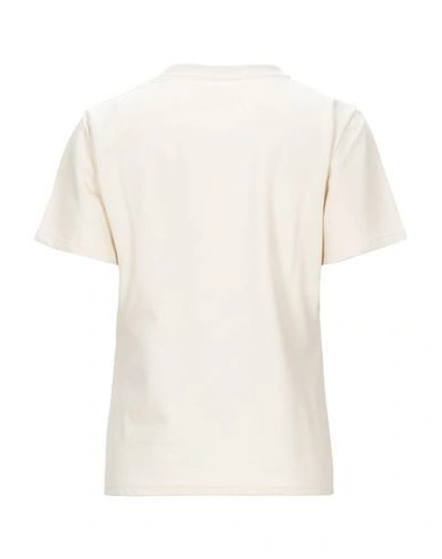 Shop Alberta Ferretti Woman T-shirt Beige Size S Cotton