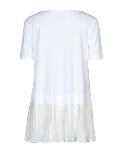 Shop Dondup Woman T-shirt White Size S Polyester, Cotton