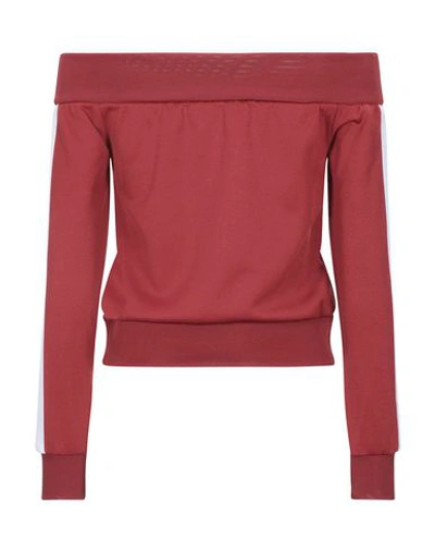 Shop Palm Angels Sweatshirts In Brick Red