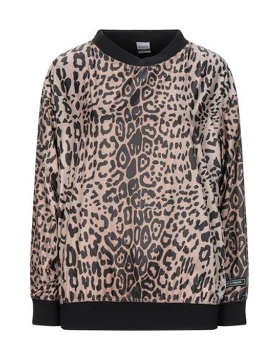 Shop C-clique Woman Sweatshirt Camel Size S Polyester, Viscose, Elastane, Polyamide In Beige