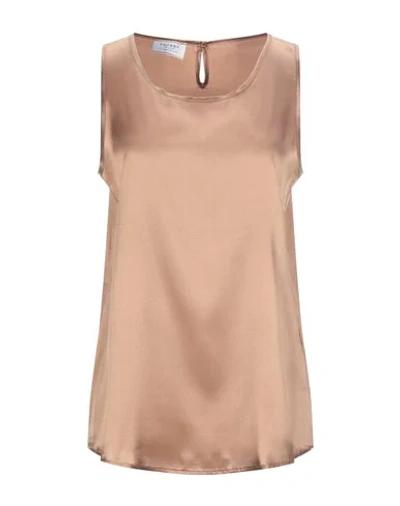 Shop Snobby Sheep Tops In Camel