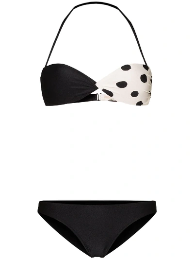 Shop Adriana Degreas Halterneck Bikini Top In Black