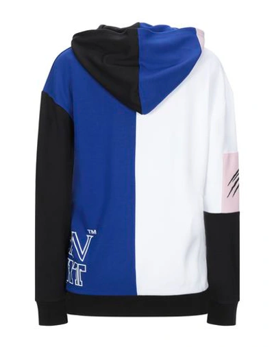 Shop Plein Sport Hooded Sweatshirt In Bright Blue