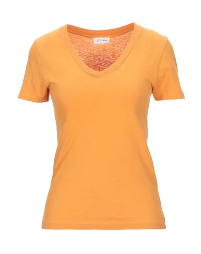 Shop American Vintage T-shirts In Orange