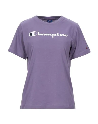 Shop Champion T-shirts In Mauve