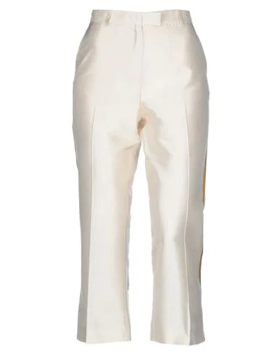 Shop Ibrigu Casual Pants In Ivory