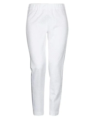 Shop D-exterior D. Exterior Woman Pants White Size 8 Cotton, Polyester, Elastane
