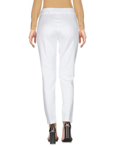 Shop D-exterior D. Exterior Woman Pants White Size 8 Cotton, Polyester, Elastane