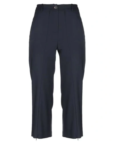 Shop Aalto Cropped Pants In Dark Blue