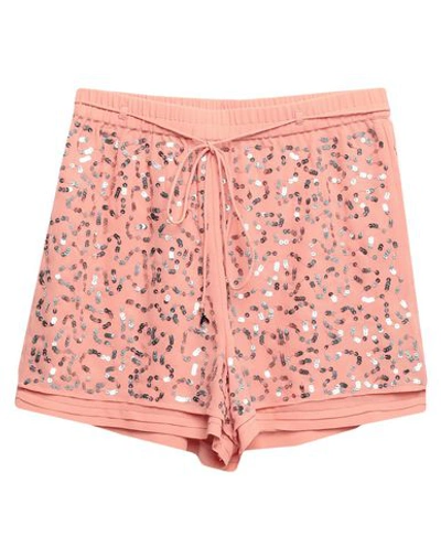 Shop Patrizia Pepe Shorts & Bermuda Shorts In Salmon Pink