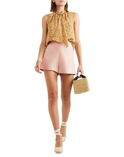 Shop Vanessa Bruno Woman Shorts & Bermuda Shorts Pink Size 8 Viscose, Linen, Acrylic
