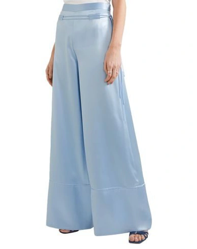 Shop Hellessy Woman Pants Sky Blue Size 4 Silk