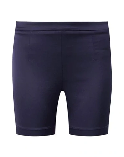 Shop Maggie Marilyn Woman Shorts & Bermuda Shorts Midnight Blue Size M Polyester, Cupro