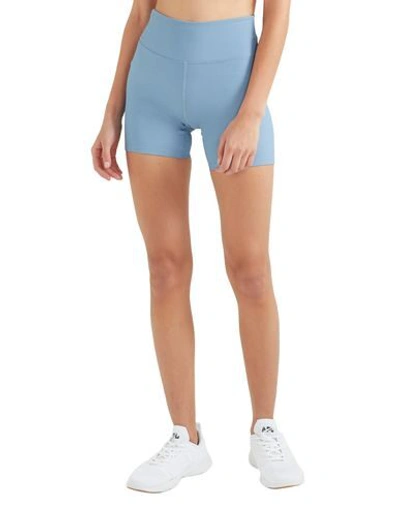 Shop Heroine Sport Woman Shorts & Bermuda Shorts Azure Size Xs Modal, Elastane In Blue