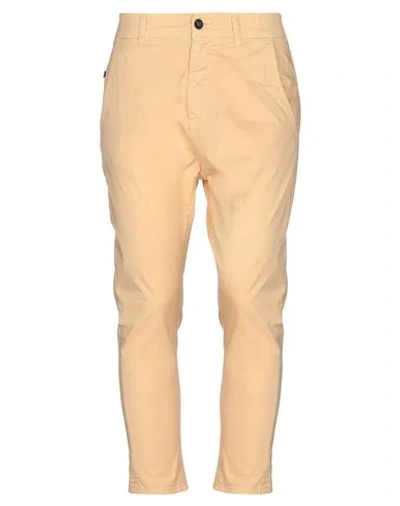 Shop Novemb3r Cropped Pants In Apricot