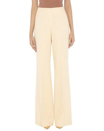 Shop Michael Kors Collection Woman Pants Sand Size 10 Acetate, Rayon In Beige