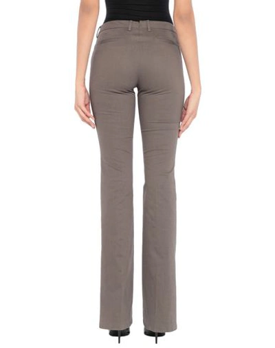 Shop Pt01 Pt Torino Woman Pants Lead Size 6 Cotton, Elastane In Grey