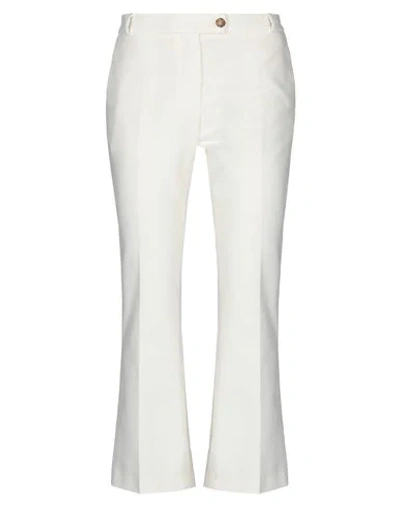 Shop Douuod Casual Pants In Ivory
