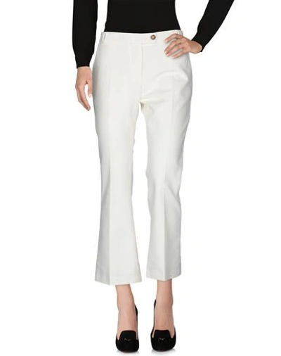 Shop Douuod Casual Pants In Ivory