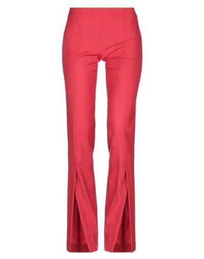 Shop Blumarine Woman Pants Red Size 10 Polyester, Wool, Elastane