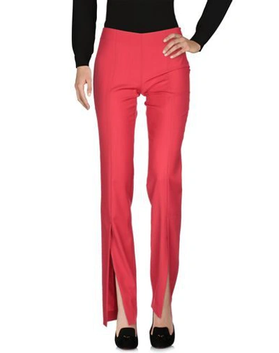 Shop Blumarine Woman Pants Red Size 10 Polyester, Wool, Elastane