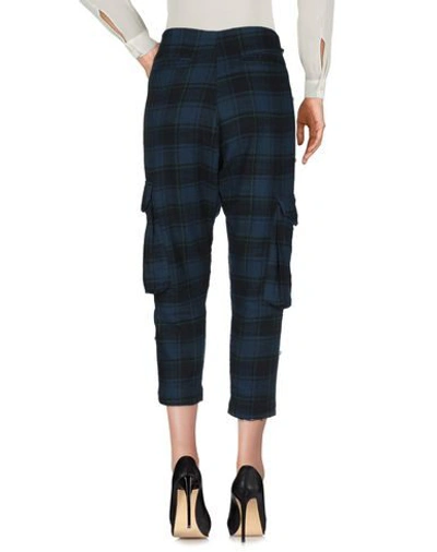 Shop Greg Lauren Casual Pants In Dark Blue