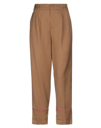 Shop Pt01 Pt Torino Woman Pants Camel Size 10 Viscose, Virgin Wool, Elastane In Beige