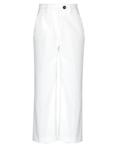 Shop True Royal Woman Pants White Size 10 Cotton, Elastane