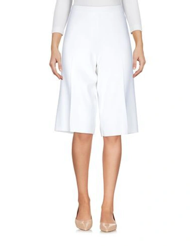 Shop Liviana Conti Woman Shorts & Bermuda Shorts White Size 8 Viscose, Polyamide