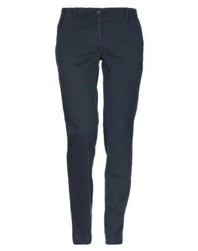 Shop Emporio Armani Casual Pants In Dark Blue