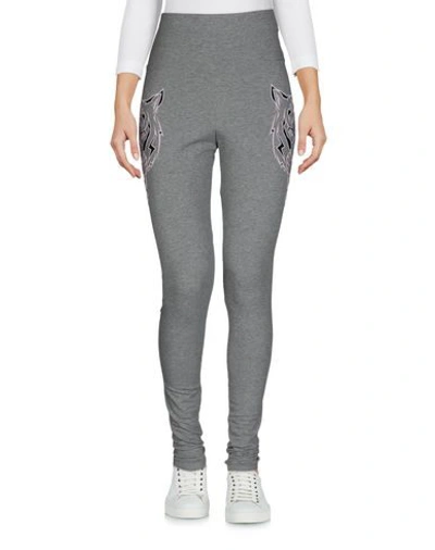 Shop Plein Sport Leggings In Grey