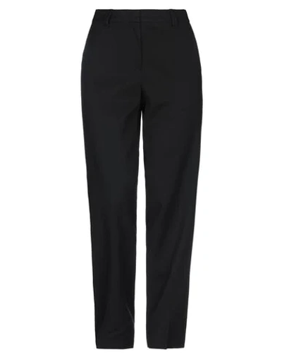Shop Emporio Armani Woman Pants Black Size 16 Viscose, Virgin Wool, Elastane