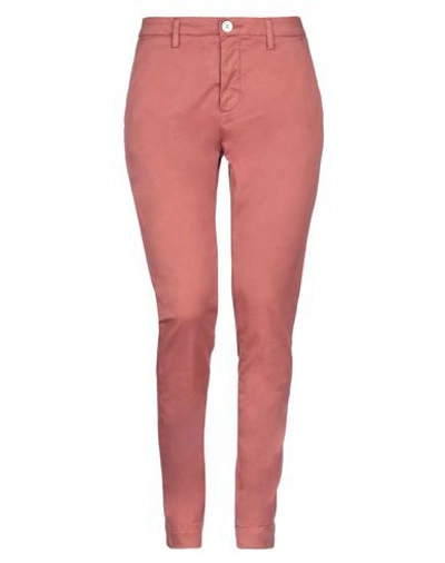 Shop Aglini Casual Pants In Pastel Pink