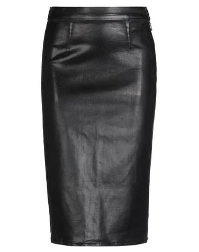 Shop J Brand Woman Midi Skirt Black Size 28 Lyocell, Polyester, Elastane