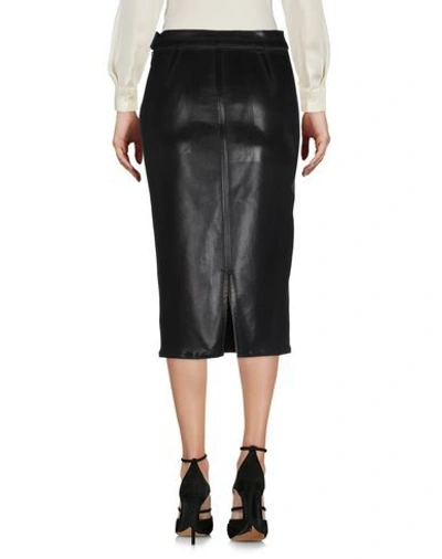 Shop J Brand Woman Midi Skirt Black Size 28 Lyocell, Polyester, Elastane