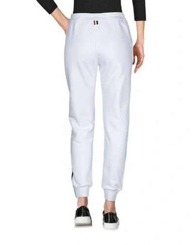 Shop Thom Browne Woman Pants White Size 8 Cotton, Elastane